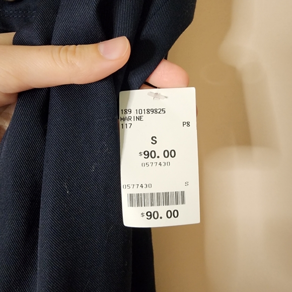 NWT trench coat, dark navy blue, Vero Moda, size small - Picture 2 of 7